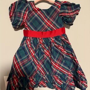Janie and Jack Plaid Dress with Red Accents